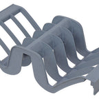 Thumbnail image #1 for Quantum QPWDR Waved Drying Rack Section, 12"W x 24"D, 8 Slots, Gray Heavy-Duty Polypropylene