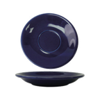 Thumbnail image #1 for International Tableware Cancun CA-36-CB Ceramic Round Saucer, 5-1/8" Diameter, Cobalt Blue Case of 3 Dozen