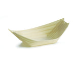 Thumbnail image #1 for TableCraft Products Cash & Carry BAMDB8 Biodegradable Wood Boat-Shaped Disposable Serving Bowl, 8 oz Case of 12