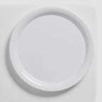 Thumbnail image #2 for American Metalcraft Jane DPN9WH 9-Inch Round Narrow Rim White Melamine Plate