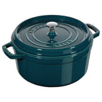 Thumbnail image #1 for Zwilling J.A. Henckels Staub® 1003317 Round Enameled Cast Iron Dutch Oven, 7 qt, Blue, Induction Ready, with Cover