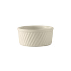 Thumbnail image #1 for Tuxton China DuraTux®© BEX-0804 8 oz Round Ceramic Soufflé Dish with Swirl Finish 1 Dozen