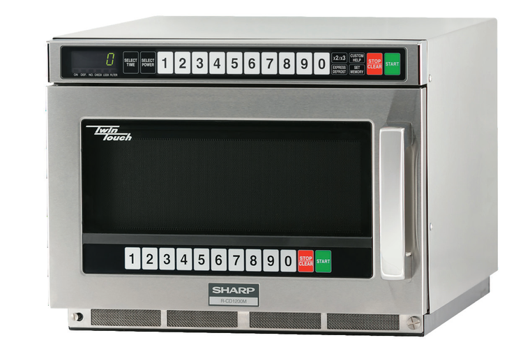 Product image #6 for Sharp TwinTouch Heavy-Duty Commercial Microwave Oven, 1200 Watts, 0.75 Cu. Ft.