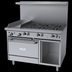 Thumbnail image #2 for Garland US Range U-Series 48-Inch Gas Restaurant Range with 8 Open Burners, Convection Oven, and Storage Base