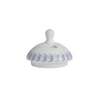 Thumbnail image #1 for Steelite International William Edwards, Hive Blue 82131AND0220 Covered Sugar Lid, Round, Bone China, Hive Blue 1 Dozen