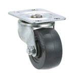 Thumbnail image #1 for AllPoints Foodservice Parts & Supplies 263391 2-Inch Black Polyolefin Swivel Plate Caster Without Brakes