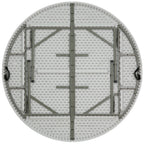 Thumbnail image #2 for Flash Furniture DAD-183RZ-GG Round Folding Table, 71-Inch Diameter, Molded Plastic Top