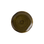 Thumbnail image #1 for Tuxton China Artisan Geode GGW-002 Porcelain Round Plate, 6-1/2-Inch, Walnut Case of 2 Dozen