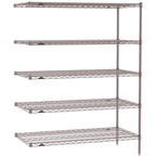 Thumbnail image #1 for Metro Super Erecta SE-1854K4-63-A5 Add-On Wire Shelving Unit, 54"W x 18"D x 63"H, 600 lb. capacity per shelf, 2000 lb. capacity per unit, 1" shelf