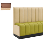 Thumbnail image #1 for ATSMFG ATS AT&S-ASWB-R42-6CH GR5/COM 42" High Upholstered Wall Booth, 6-Channel Back and Seat, Hardwood Frame