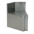 Thumbnail image #1 for Eagle Group Spec-Bar WBIC45-19 Underbar Inside Corner Workboard, 45° Angle, 19"D Fit, Drainboard Top, 8"H Backsplash, 304 Stainless Steel, No Legs
