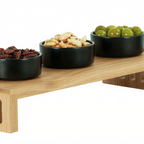 Thumbnail image #1 for Cal-Mil 23136-1873-21 Buffet Riser, Oak, 18"W x 7"D x 3"H