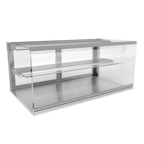 Thumbnail image #1 for RPI Industries Vienna VIDD3-20-R-SQ Dry Countertop Pastry Display Case, 44-1/4" W, Full-Service, 1 Shelf, Stainless Steel Exterior