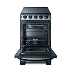 Thumbnail image #2 for Summit Commercial REX2071SSRT 20-Inch Electric Range with 2.3 cu. ft. Oven, 4 Elements and Ceramic Glass Cooktop