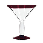 Thumbnail image #1 for Libbey Aruba 92306R 15 oz Hand-Blown Cocktail Glass with Red Rim and Foot