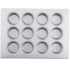 Thumbnail image #1 for TableCraft Products 12475 12-Cup Muffin Pan, Aluminized Steel, Silicone-Glazed Nonstick Coating Case of 6
