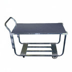 Thumbnail image #1 for Winholt Equipment WX-1000KA-B-WM Stocking & Marking Cart, 700 lb Capacity, Galvanized Solid Top & Tubular Bottom Shelves