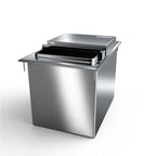 Thumbnail image #1 for NBR Equipment DIB-3418 Drop-In Ice Bin, 34"W x 18"D, 51–70 lb Capacity, Stainless Steel, Sliding Cover, Without Cold Plate