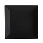 Thumbnail image #1 for CAC China Color Arts KC-16-BLK Square Ceramic Dinner Plate, 10-Inch, Black 1 Dozen