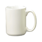 Thumbnail image #1 for International Tableware Cancun 81015-02 13 oz Ceramic Coffee Mug, Round with Handle, European White Case of 3 Dozen