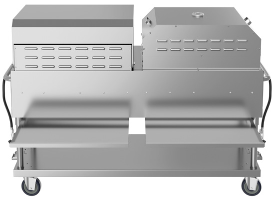 Product image #5 for KoolMore 72-Inch Commercial Outdoor Propane Gas Grill with 36-Inch Roll Dome Cover and 36-Inch Pizza Oven