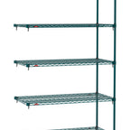 Thumbnail image #1 for Metro Super Erecta SA-1860K3-86-A5 Super Adjustable Super Erecta Wire Add-On Wire Shelving Unit, 60"W x 18"D x 86"H, 600 lb. capacity per shelf, 2000