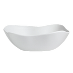 Thumbnail image #2 for Steelite International Delfin, Marisol White 7008DD005 Melamine Salad Serving Bowl, White, Free-Form, 1.5 gal, 16" x 13" x 5"