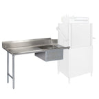 Thumbnail image #1 for Tarrison Products Ltd. TA-SDT120L Soiled Dish Table with 20" x 20" Pre-Rinse Sink, 120"W x 30"D, Left-to-Right, 16-Gauge Stainless Steel