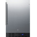 Thumbnail image #1 for Summit Commercial SCFF1842SS Undercounter All-Freezer, 18" Wide, Stainless Steel Reversible Door, Frost-Free, 2.7 cu. ft.