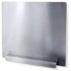 Thumbnail image #1 for Steel Works Stainless SWRSSG-24 Reversible Splash Guard, stainless steel, for 24" deep compartment sinks, 28"W x 12-1/4"H, 18ga/304 stainless steel