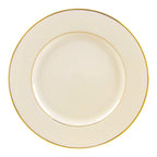 Thumbnail image #1 for Ten Strawberry Street Royal Cream Double Gold Line RCGLD0024 Round China Charger Plate, 11-7/8" Diameter, Double Gold Line Case of 12
