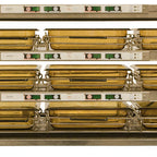 Thumbnail image #1 for Prince Castle DHB3PT-41ACE Countertop Pass-Thru Holding Bin, 3-Shelf, Six 1/3 and Six 1/2 Pan Capacity, Digital Controls