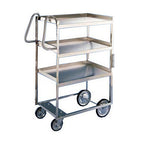 Thumbnail image #1 for Lakeside Manufacturing ERGO-ONE 7025 3-Tier Stainless Steel Utility Cart, 700 lb Capacity, 21 x 33 in Shelves