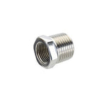 Thumbnail image #1 for Fisher 2900-3312 Faucet Bushing, 3/8" Female x 1/2" Male, 304 Stainless Steel, Polished