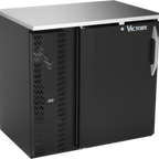 Thumbnail image #1 for Victory Refrigeration VBBN36HC-F-B 36"W Back Bar Refrigerator, 1 Solid Self-Closing Door, Black Exterior, Stainless Steel Top
