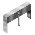 Thumbnail image #1 for Eagle Group Spec-Bar DSRLC-24 Double Speed Rail Locking Cover, 24"W x 10"D x 10-1/2"H, 304 Stainless Steel