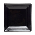 Thumbnail image #1 for Tuxton China Concentrix CBH-0845 Square Ceramic Plate, 8-1/2", Wide Rim, Black 1 Dozen