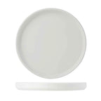 Thumbnail image #1 for Tuxton China Zion VWAS064 6-1/2" Round Deep-Rim Porcelain Plate, Matte White Case of 2 Dozen
