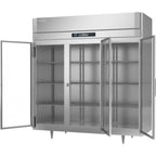 Thumbnail image #2 for Victory Refrigeration UltraSpec™ RS-3D-S1-G-HC 3-Section Reach-In Refrigerator, Glass Hinged Doors, Stainless Steel Interior/Exterior, Top-Mounted