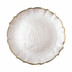 Thumbnail image #1 for Kadra Kitchenware Vikko Decor VD-1306-WG Charger Plate, 13 in, White with Gold Rim Case of 12