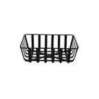 Thumbnail image #1 for G.E.T. Urban Renewal WB-561-BK Rectangular Black Metal Strap Harvest Basket, 11-3/4 x 8 x 4 in Case of 12