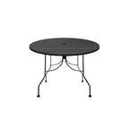Thumbnail image #1 for Oak Street Boardwalk OB36R-STD 36-Inch Round Indoor/Outdoor Table, Rolled Steel Top, 2-Inch Umbrella Hole, Steel Base, Black