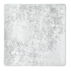 Thumbnail image #1 for Libbey Schonwald, Shabby Chic 9131527-63070 Square Porcelain Plate, 10-5/8 in, Coupe Rim, Structure Grey