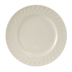 Thumbnail image #1 for Tuxton China Meridian MEA-094 Ceramic Dinner Plate, 9-1/2-Inch Round, Wide Rim, Embossed Case of 2 Dozen