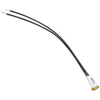 Thumbnail image #1 for AllPoints Foodservice Parts & Supplies 381080 Amber Indicator Light, 1/2" Flat Lens with Wire Leads