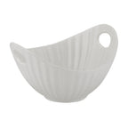 Thumbnail image #1 for Ten Strawberry Street Whittier WTR-7LNBOATBWL Porcelain Boat Serving Bowl with Double Handles, 24 oz, 7-3/4 in Case of 8