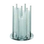 Thumbnail image #1 for G.E.T. Frilich Elegance 3296010 Bowl Holder with 60 Glass Bowls, 18/10 Stainless Steel, 8.1" Dia. x 10.3"H
