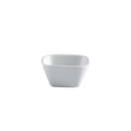 Thumbnail image #1 for G.E.T. Corona, Zen PA1101977224 Porcelain Sauce Bowl, 2 oz., 2-1/2 in., Squared, Rolled Edge, Bright White Case of 2 Dozen