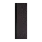 Thumbnail image #1 for Risch Metro METRO-2V 4.25X14 Black Hardback Metallic Double-Fold 2-View Menu Cover, 4-1/4" x 14" Case of 25