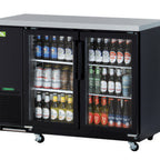 Thumbnail image #1 for Refrigeration X XBB-24-48SG-N6 Narrow Back Bar Refrigerator, 2 Glass Doors, Stainless Steel Top, 49-1/8"W x 24-1/2"D x 35-3/8"H
